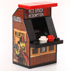 Red Brick Redemption II Minifig Arcade Game made using LEGO parts - B3 Customs (Online Order Only)
