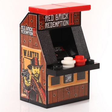 Red Brick Redemption II Minifig Arcade Game made using LEGO parts - B3 Customs (Online Order Only)
