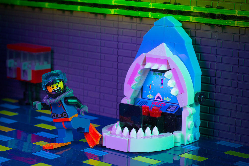 Shark Attack! Arcade Game made using LEGO parts - B3 Customs (Online Order Only)