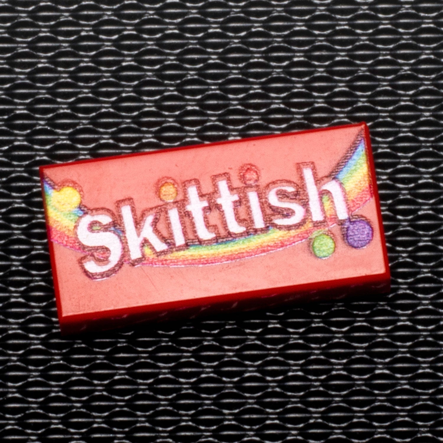 Skittish - Custom Printed Candy 1x2 Tile made using LEGO part (Online Order Only)