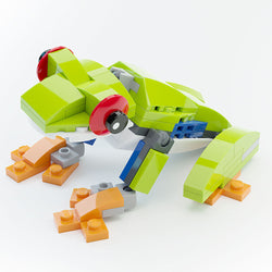 Red-Eye Tree Frog - Custom Building Set made using LEGO parts - B3 Customs (Online Order Only)