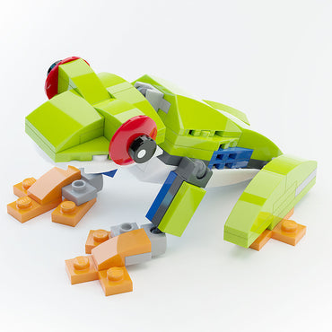 Red-Eye Tree Frog - Custom Building Set made using LEGO parts - B3 Customs (Online Order Only)