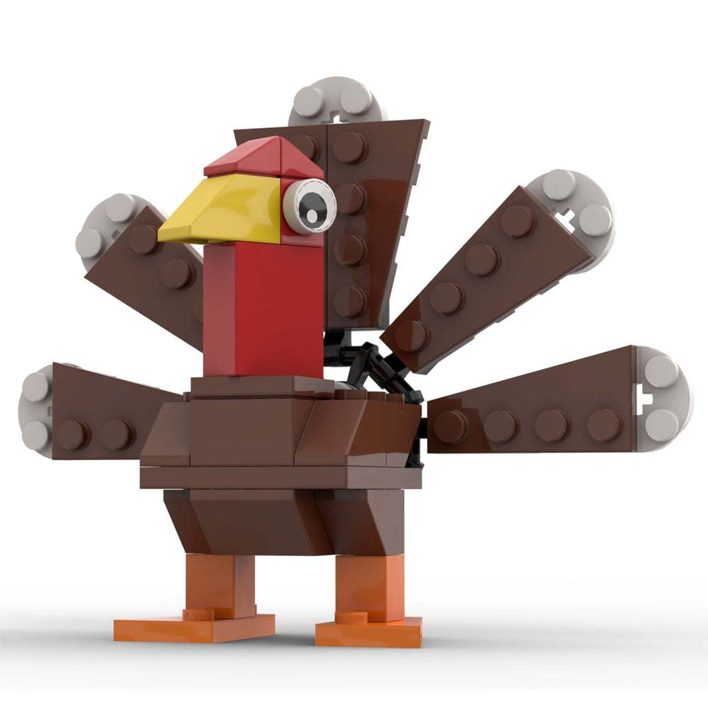 Thanksgiving Turkey - B3 Customs Set made using LEGO bricks (Online Order Only)