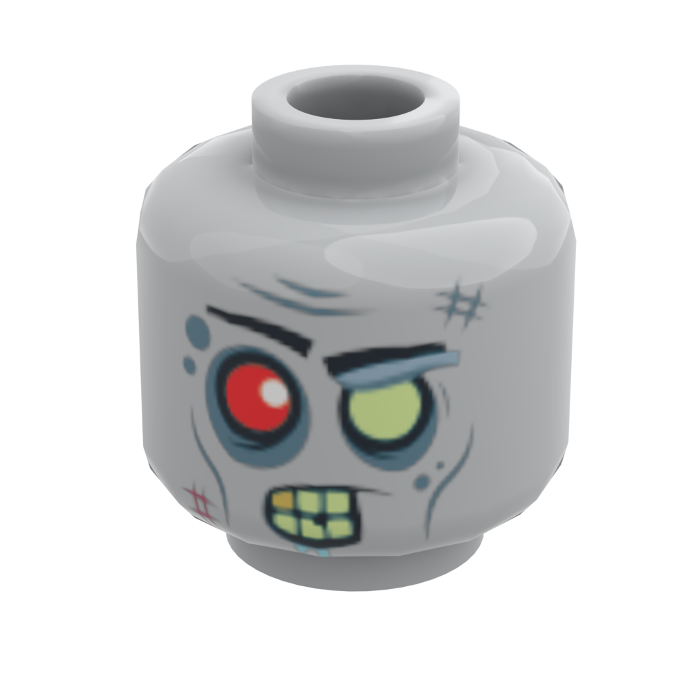 B3 Customs® Zombie #3 Minifig Head (Online Order Only)