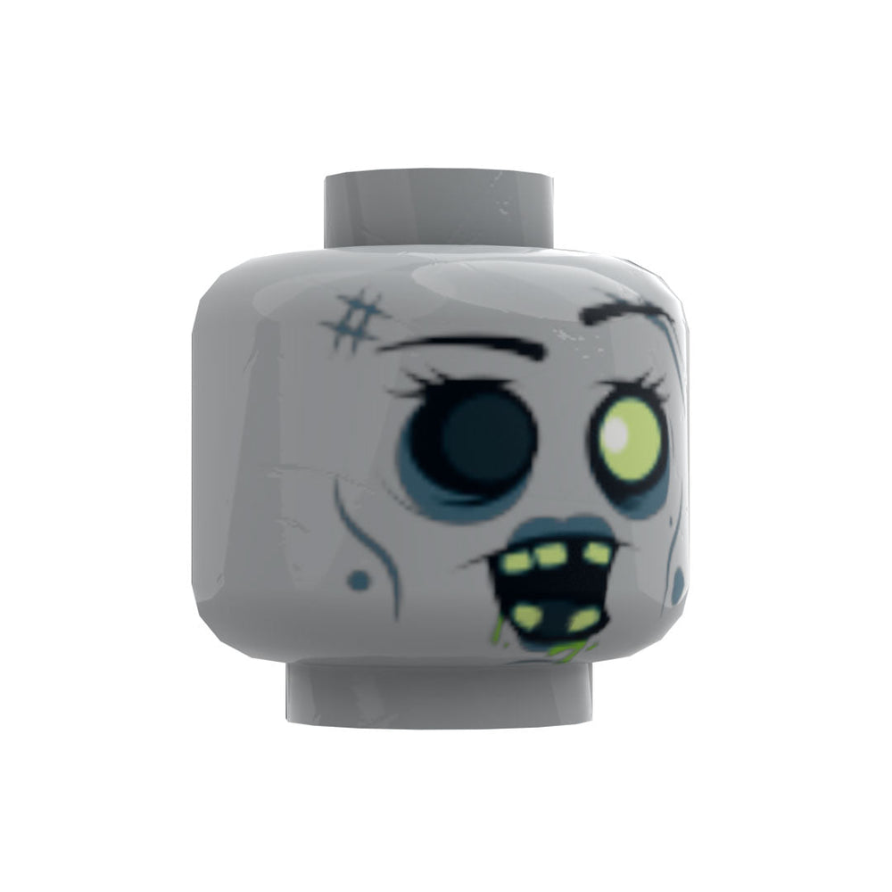 B3 Customs® Zombie #1 Minifig Head (Online Order Only)