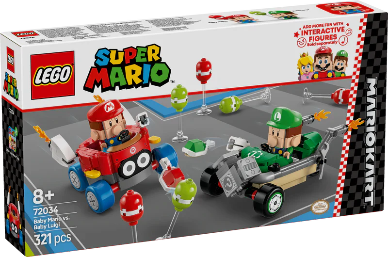 LEGO 72034 Mario Kart Baby Mario vs. Baby Luigi (Online Order Only)