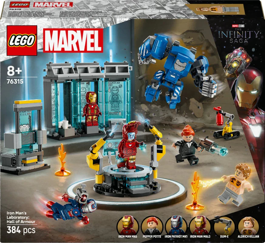 LEGO 76315 Marvel Iron Man's Laboratory: Hall of Armor (Online Order Only)