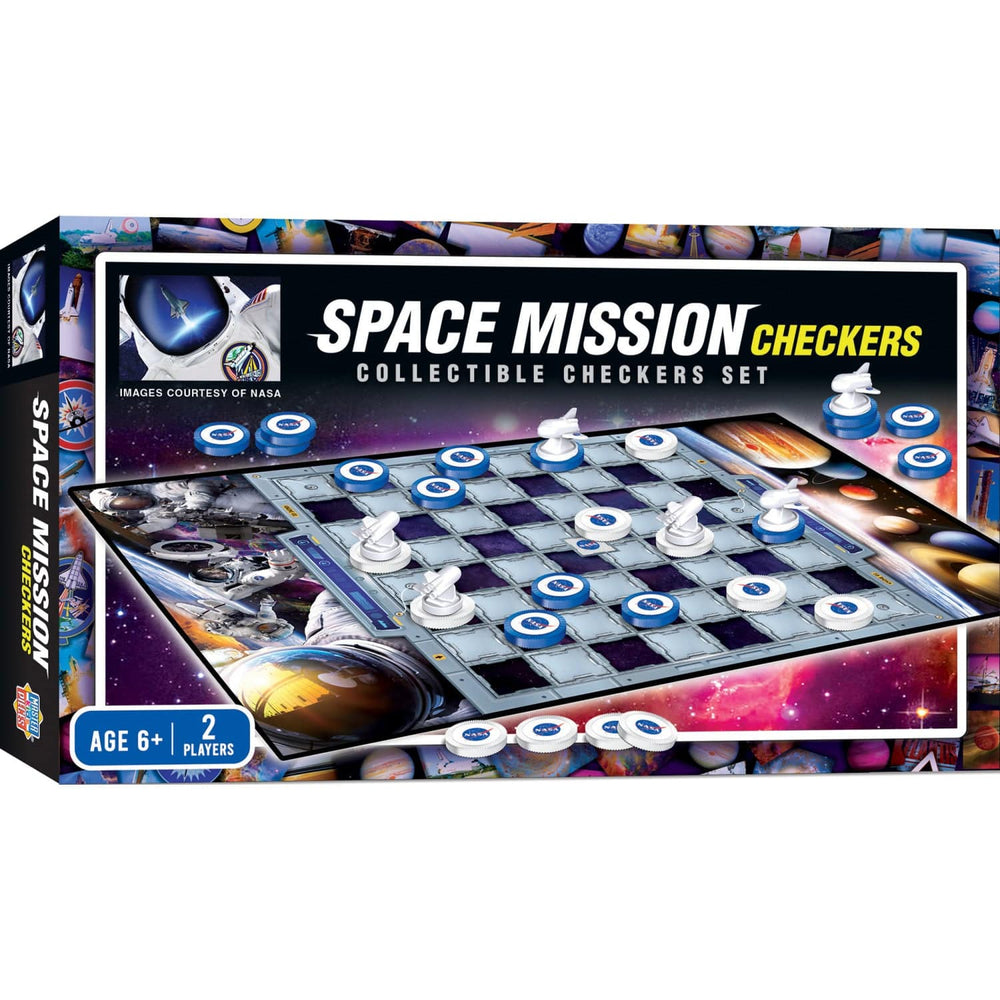 Space Mission Checkers Board Game (ONLINE ORDER ONLY)