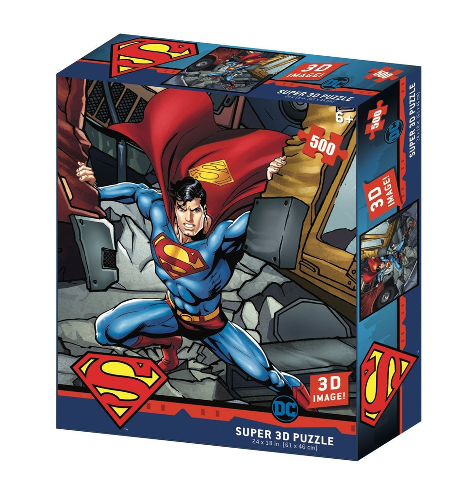 Lenticular 3D Puzzle: DC - Superman Strength (ONLINE ORDER ONLY)