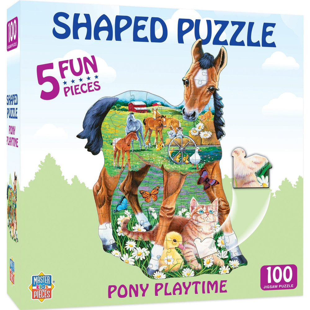 Pony Playtime - 100 Piece Shaped Jigsaw Puzzle (ONLINE ORDER ONLY)
