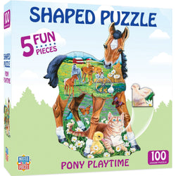 Pony Playtime - 100 Piece Shaped Jigsaw Puzzle (ONLINE ORDER ONLY)