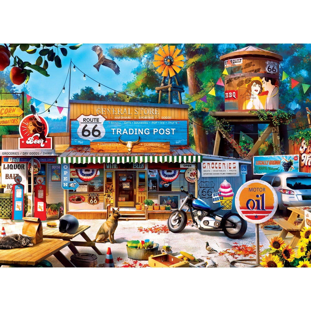 Cruisin' Route 66 - Trading Post on Route 66 1000 Piece Jigsaw Puzzle (ONLINE ORDER ONLY)