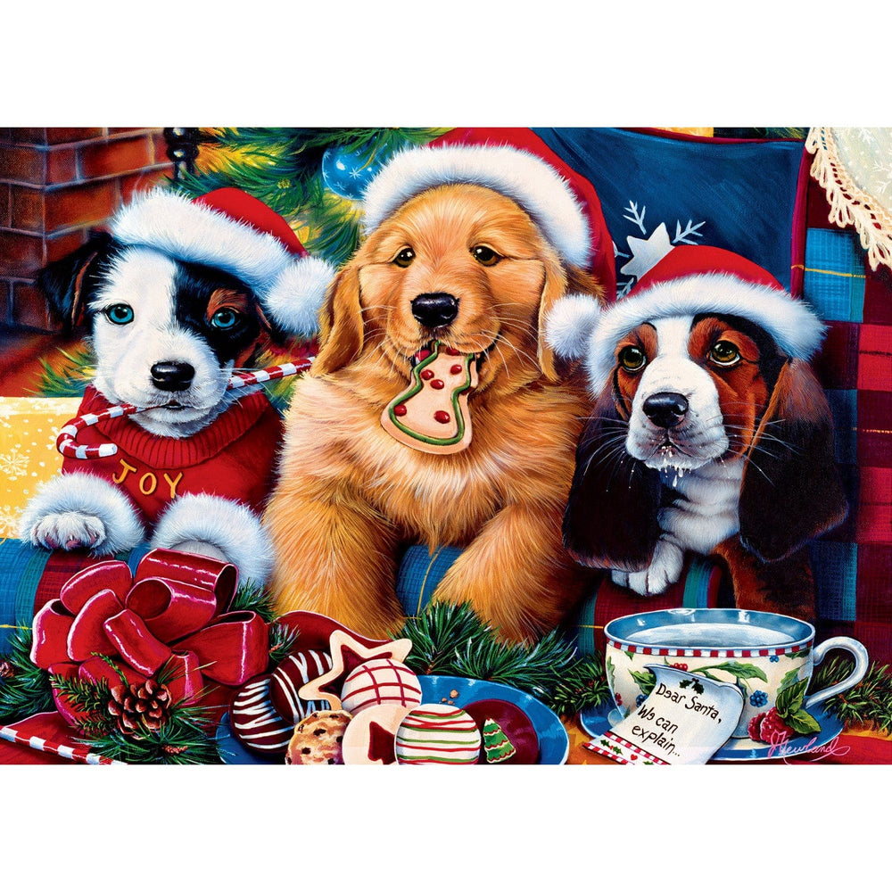 Sparkle & Shine - Santa Paws 500 Piece Glitter Jigsaw Puzzle (ONLINE ORDER ONLY)