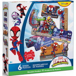 Disney - Spidey & Friends 6-Pack Wood Shaped Puzzles (ONLINE ORDER ONLY)