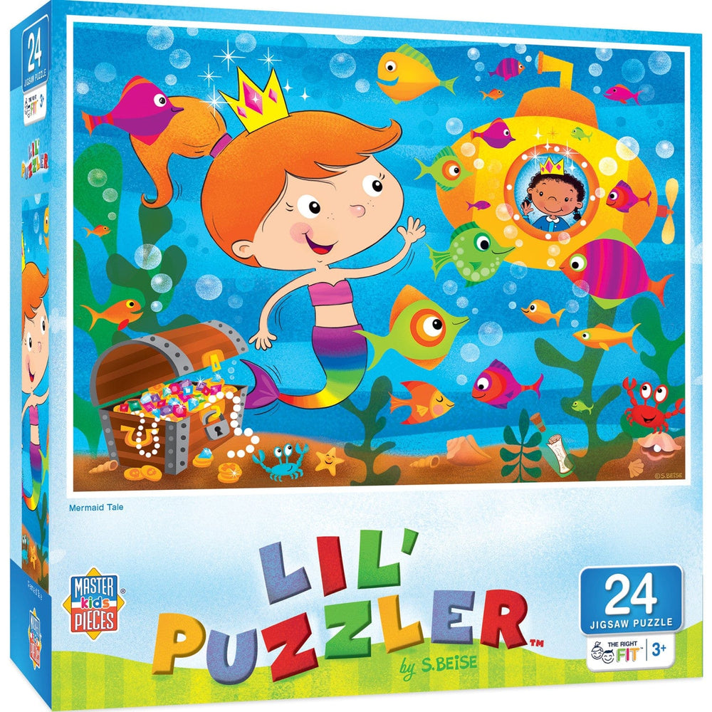 Lil Puzzler - Mermaid Tale 24 Piece Jigsaw Puzzle (ONLINE ORDER ONLY)