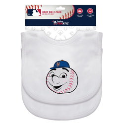 New York Mets - Baby Bibs 2-Pack - Mr. Met (ONLINE ORDER ONLY)