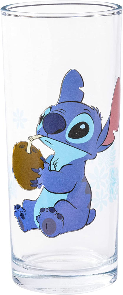 Lilo and Stitch "Blue Flowers" Disney 10oz Set of 4 Glasses (ONLINE ORDER ONLY)