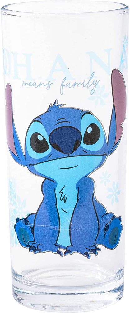 Lilo and Stitch "Blue Flowers" Disney 10oz Set of 4 Glasses (ONLINE ORDER ONLY)