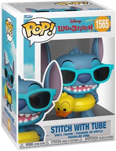 FUNKO POP! Disney: Lilo & Stitch - Stitch With Tube (Vinyl Figure, Collectible) [Action Figure] (ONLINE ORDER ONLY)