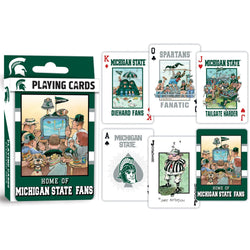 Michigan State Spartans Fan Deck Playing Cards - 54 Card Deck (ONLINE ORDER ONLY)