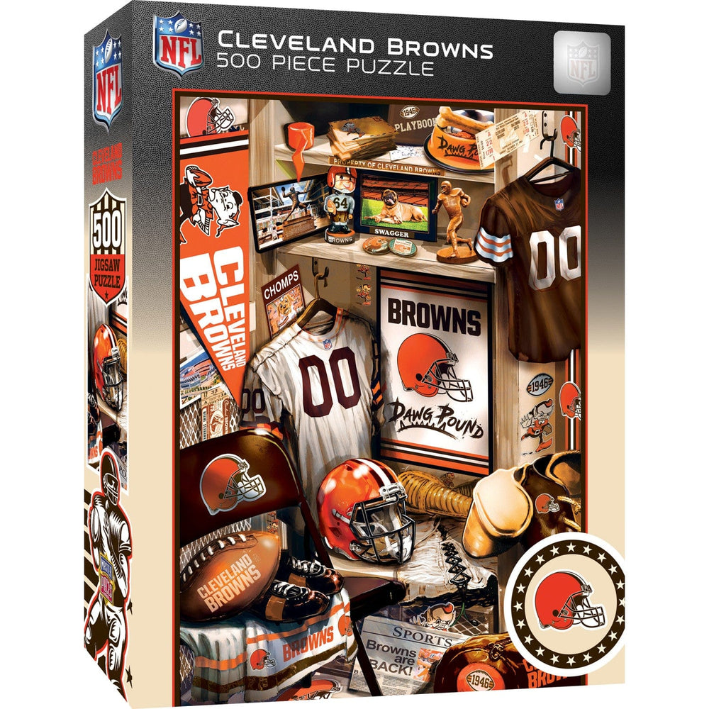 Cleveland Browns - Locker Room 500 Piece Jigsaw Puzzle (ONLINE ORDER ONLY)