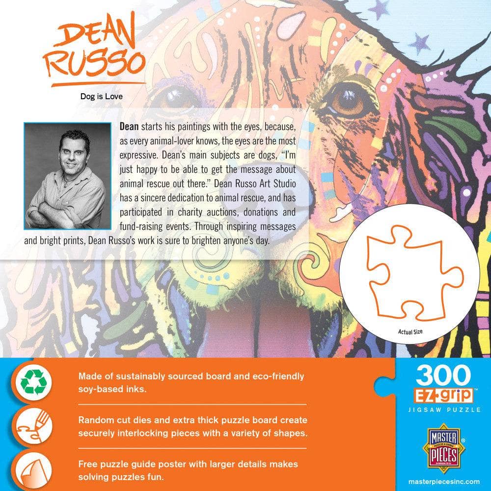 Dean Russo - Dog is Love 300 Piece EZ Grip Jigsaw Puzzle (ONLINE ORDER ONLY)