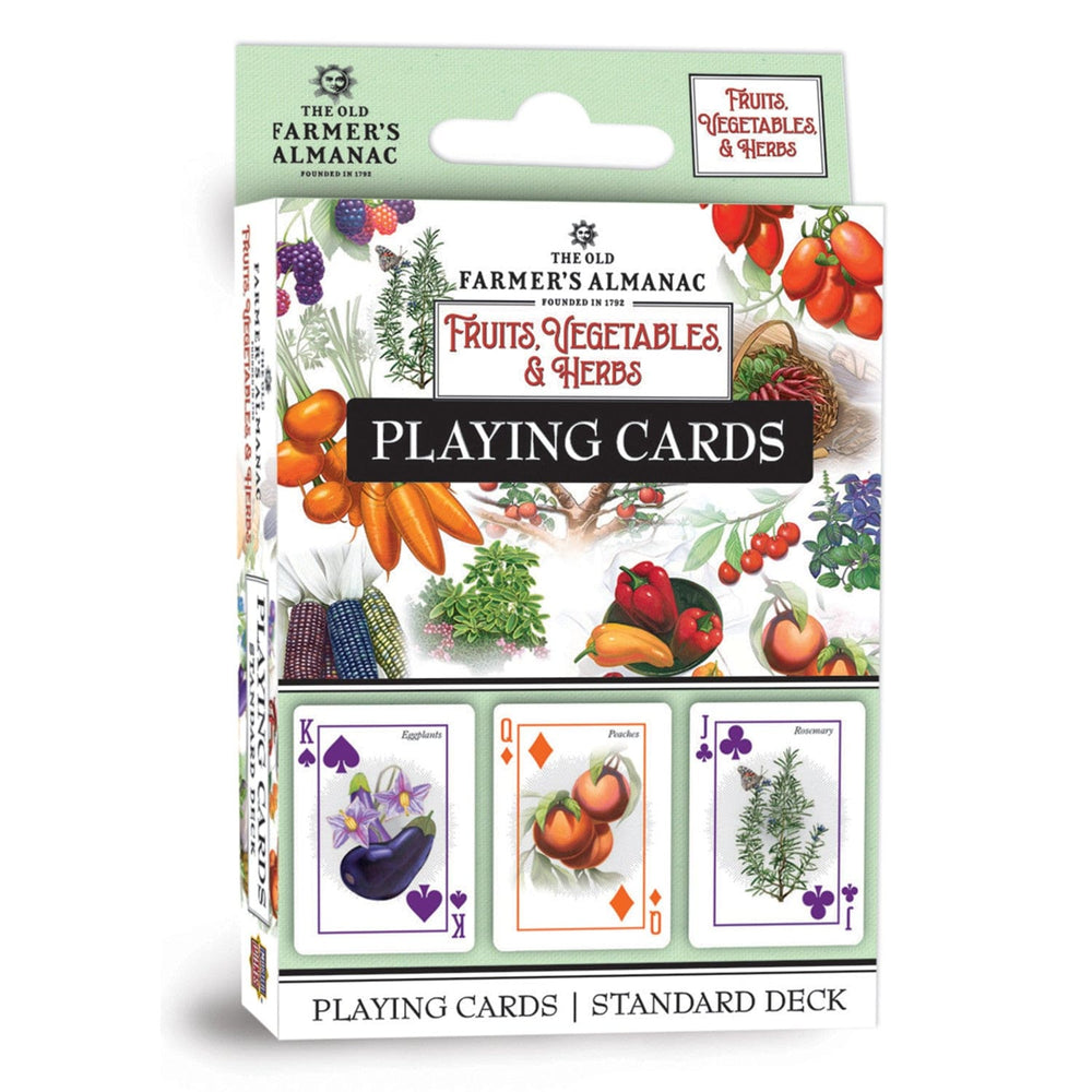Farmer's Almanac - Fruits, Vegetables, & Herbs Playing Cards - 54 Card Deck (ONLINE ORDER ONLY)
