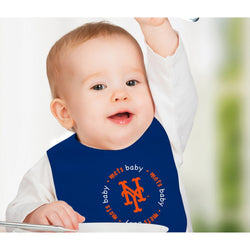 New York Mets - Baby Bibs 2-Pack - Blue & Orange (ONLINE ORDER ONLY)