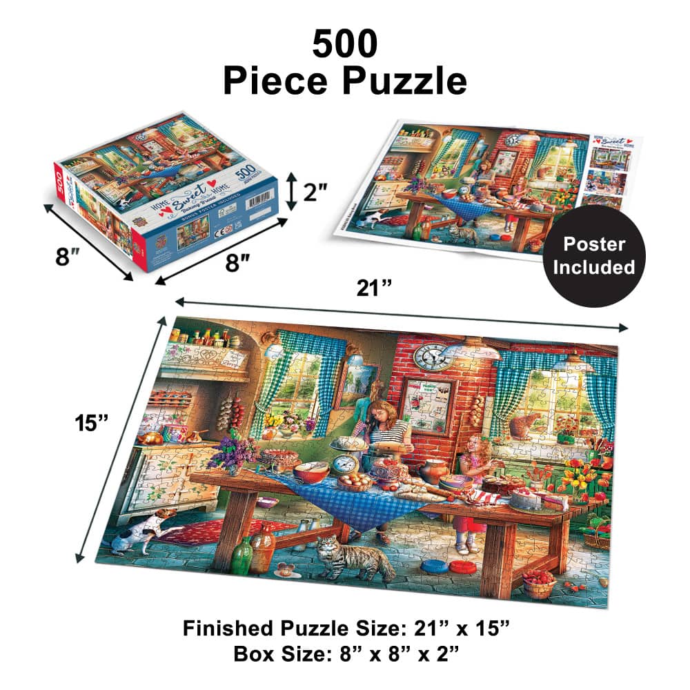 Home Sweet Home - Baking Bread 500 Piece Jigsaw Puzzle