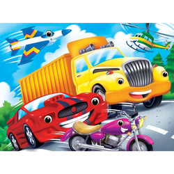 Googly Eyes - Vehicles 48 Piece Jigsaw Puzzle (ONLINE ORDER ONLY)