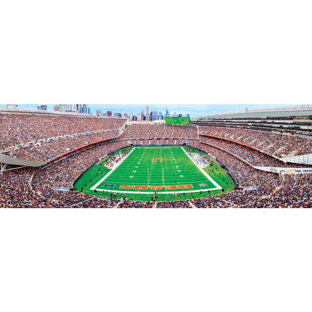 Chicago Bears - 1000 Piece Panoramic Jigsaw Puzzle - End View