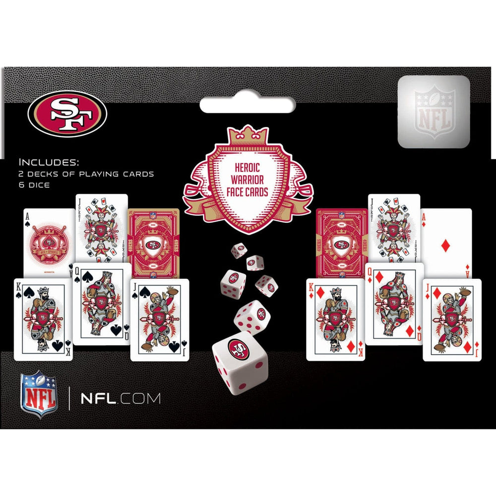San Francisco 49ers - 2-Pack Playing Cards & Dice Set (ONLINE ORDER ONLY)