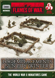 Flames of War: Log Emplacements Gun Pits - Winter