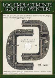 Flames of War: Log Emplacements Gun Pits - Winter