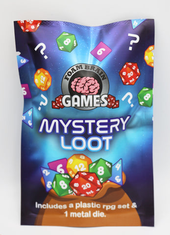 Mystery Loot: Plastic RPG Dice Set & Bonus Metal Die (ONLINE ORDER ONLY)