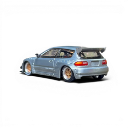 Pop Race Honda Civic EG6 Raw Metal 1:64