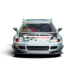 Pop Race Honda Civic EG6 Raw Metal 1:64
