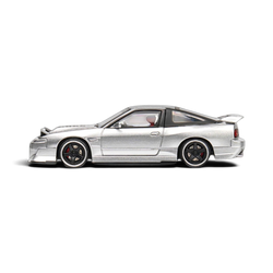 MicroTurbo Nissan 180SX Miyabi Metallic Silver 1:64
