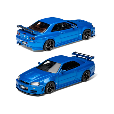Cars' Lounge Nissan Skyline GT-R R34 Z-TUNE Bayside Blue 1:64
