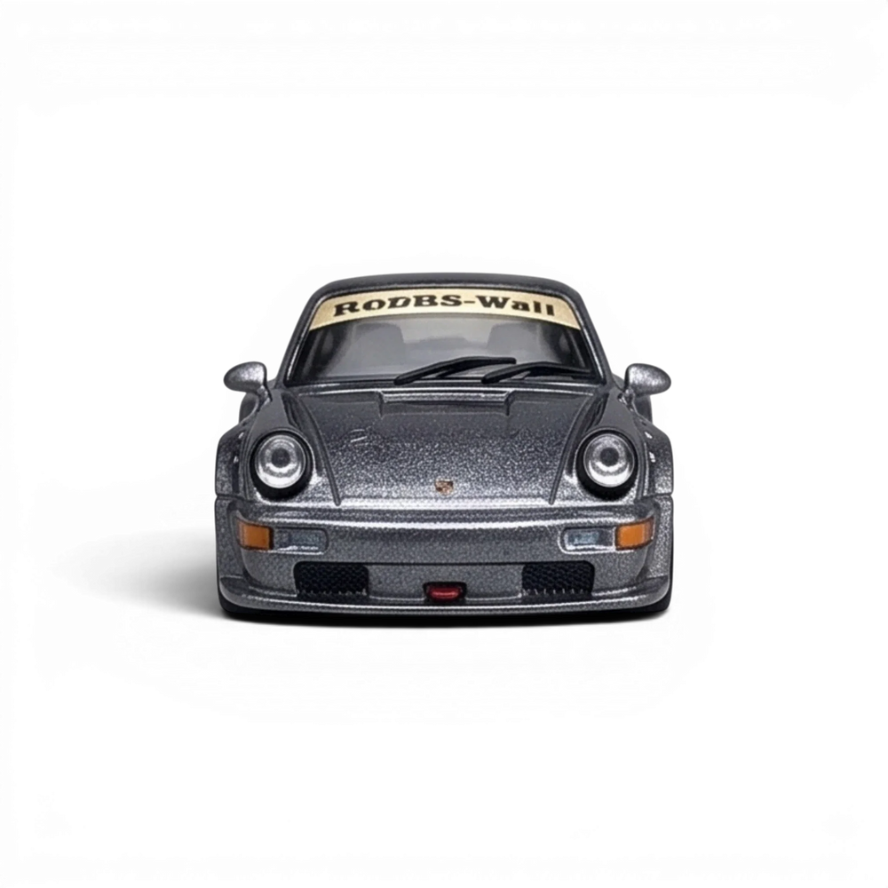 CM Model Porsche 964 Widebody Metallic Gray 1:64