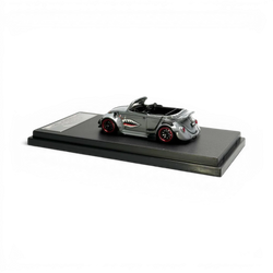 HKM Model VW Beetle Convertible Grey Shark Mouth 1:64
