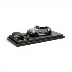 HKM Model VW Beetle Convertible Grey Shark Mouth 1:64