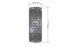 Louise R/C B-Pioneer 1/8 Off-Road Buggy Tires, 17mm Hex, Mounted on Black Spoke Rim, Soft, Front/Rear (2) LT3130SB (ONLINE ORDER ONLY)