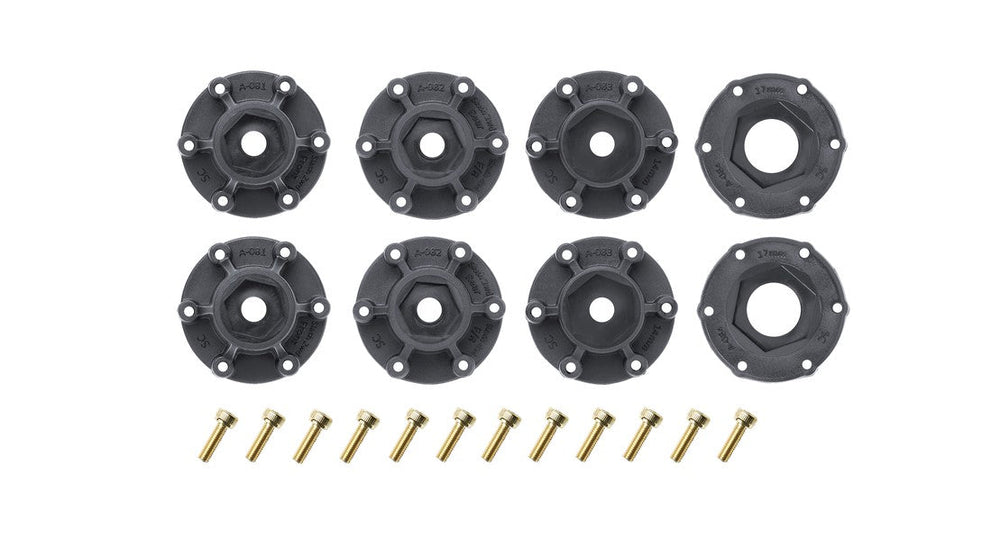 Louise R/C SC-Groove 1/10 Short Course Tires, Soft, 12, 14 & 17mm Removable Hex Glued on Black Rim (2) LT3146SB (ONLINE ORDER ONLY)