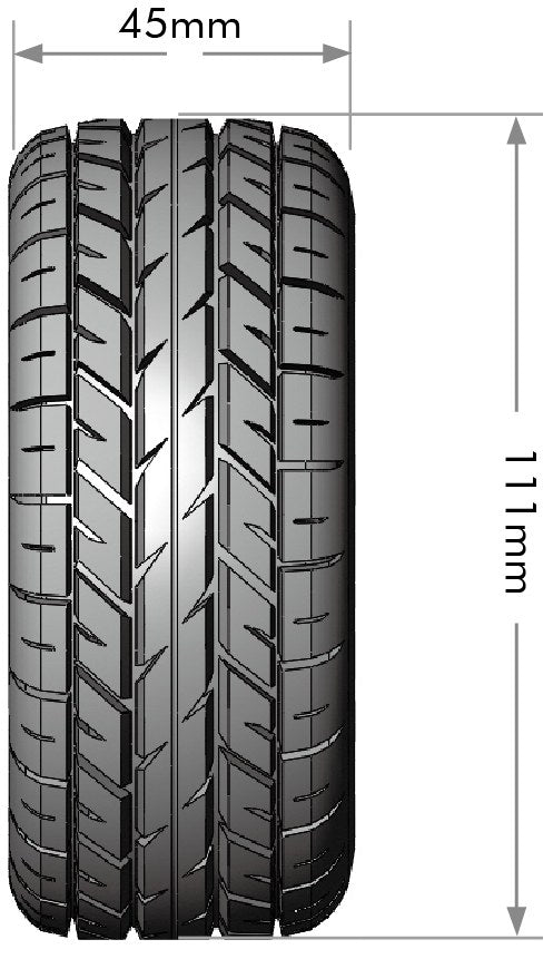 Louise R/C SC-Rocket 1/10 Short Course Tires, Soft, 12, 14 & 17mm Removable Hex on Black Rim (2) LT3154SB (ONLINE ORDER ONLY)
