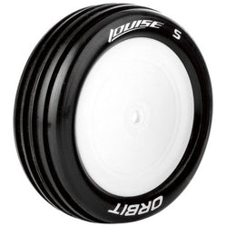 Louise R/C E-Orbit 1/10 2WD Front Buggy Tire, Soft, Mounted on White LT3182SWAF (ONLINE ORDER ONLY)