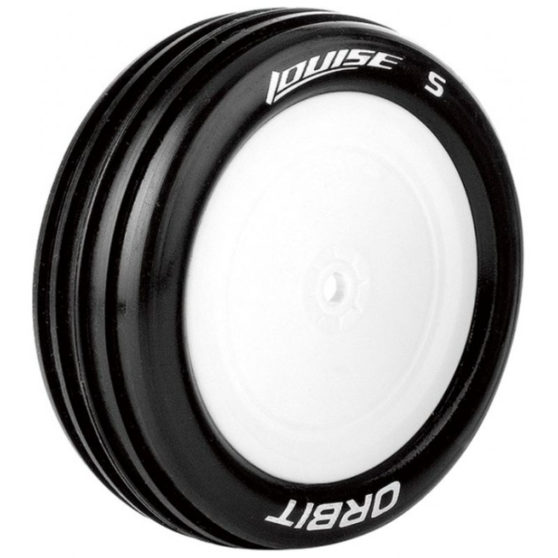 Louise R/C E-Orbit 1/10 2WD Front Buggy Tire, Soft, Mounted on White LT3182SWLF (ONLINE ORDER ONLY)