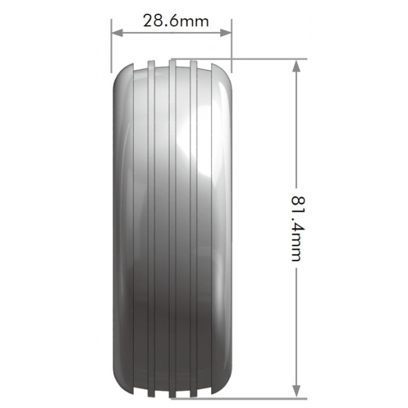 Louise R/C E-Orbit 1/10 2WD Front Buggy Tire, Soft, Mounted on White LT3182SWLF (ONLINE ORDER ONLY)