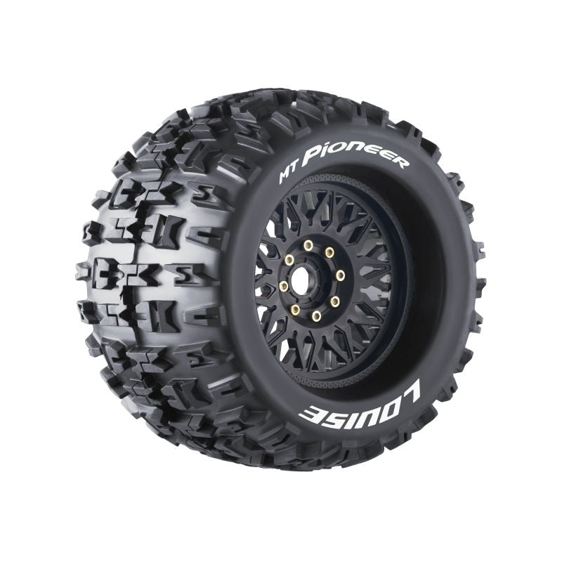 Louise RC MT-Pioneer Sport Compound 1/8 4.2 Monster Truck MFT Belted Tires, 0" & 1/2" Offset, LT3218X (ONLINE ORDER ONLY)