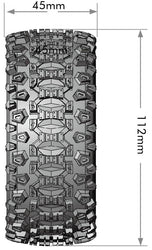 Louise R/C SC-Uphill 1/10 Short Course Tires, Soft, 12, 14 & 17mm Removable Hex Glued on Black Rim (2) LT3223SB (ONLINE ORDER ONLY)